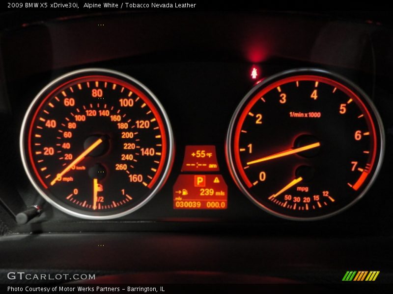 Alpine White / Tobacco Nevada Leather 2009 BMW X5 xDrive30i