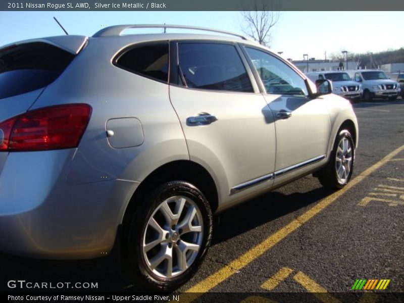 Silver Ice Metallic / Black 2011 Nissan Rogue SL AWD