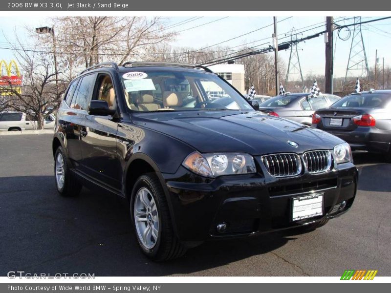Jet Black / Sand Beige 2006 BMW X3 3.0i