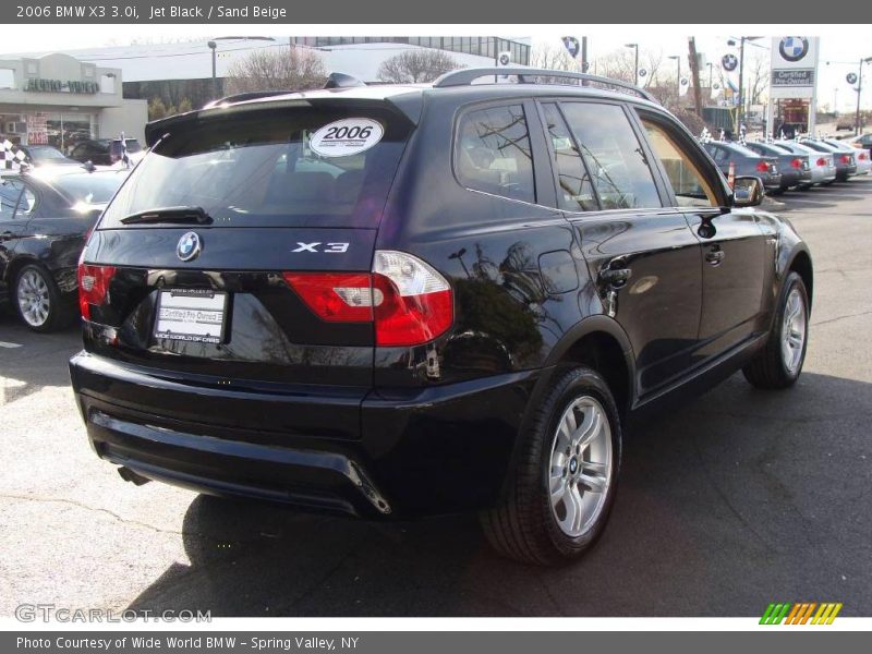 Jet Black / Sand Beige 2006 BMW X3 3.0i