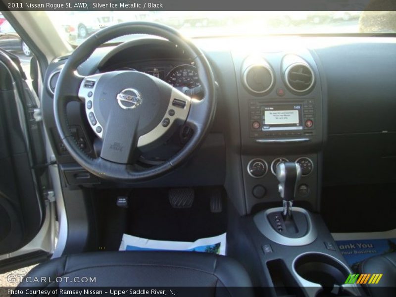 Silver Ice Metallic / Black 2011 Nissan Rogue SL AWD