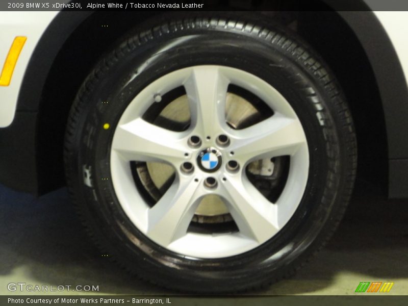 Alpine White / Tobacco Nevada Leather 2009 BMW X5 xDrive30i