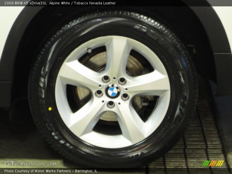Alpine White / Tobacco Nevada Leather 2009 BMW X5 xDrive30i