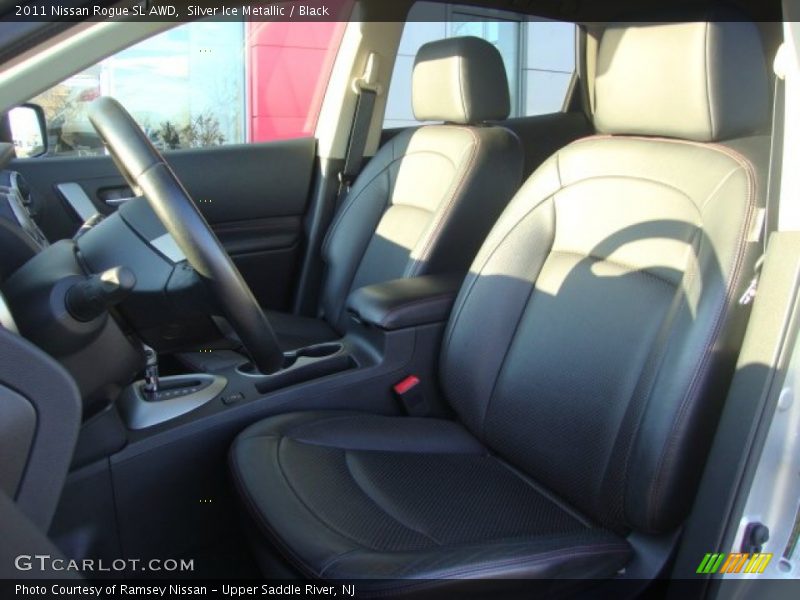 Silver Ice Metallic / Black 2011 Nissan Rogue SL AWD