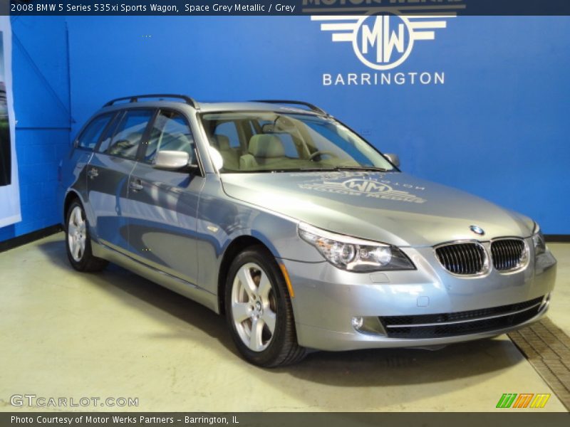 Space Grey Metallic / Grey 2008 BMW 5 Series 535xi Sports Wagon