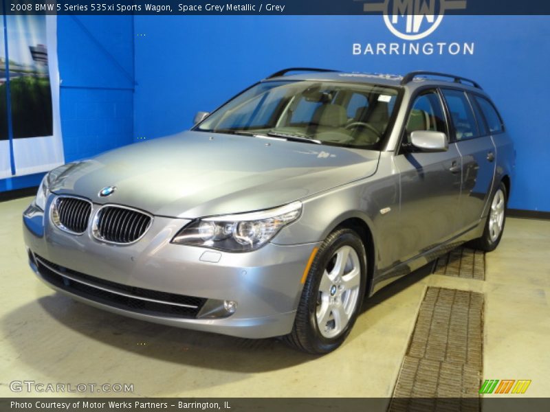 Space Grey Metallic / Grey 2008 BMW 5 Series 535xi Sports Wagon