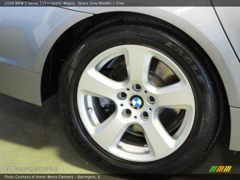 Space Grey Metallic / Grey 2008 BMW 5 Series 535xi Sports Wagon