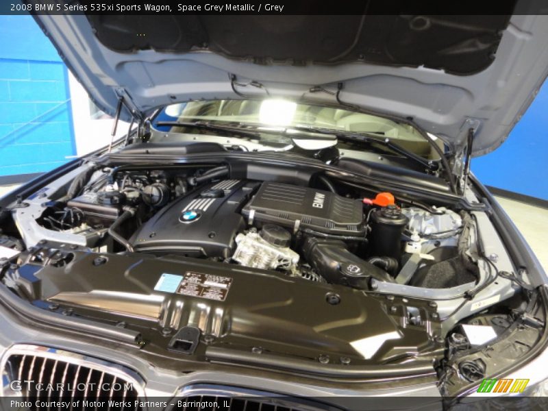 Space Grey Metallic / Grey 2008 BMW 5 Series 535xi Sports Wagon