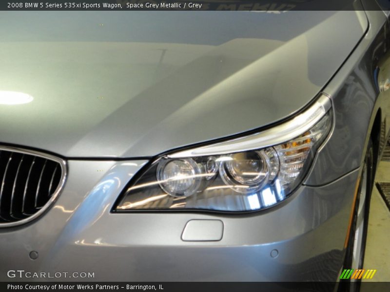 Space Grey Metallic / Grey 2008 BMW 5 Series 535xi Sports Wagon