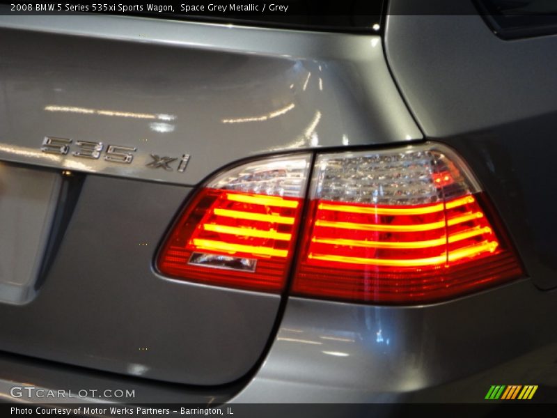 Space Grey Metallic / Grey 2008 BMW 5 Series 535xi Sports Wagon