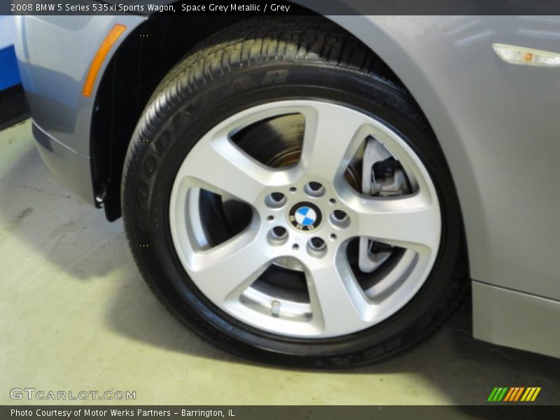 Space Grey Metallic / Grey 2008 BMW 5 Series 535xi Sports Wagon