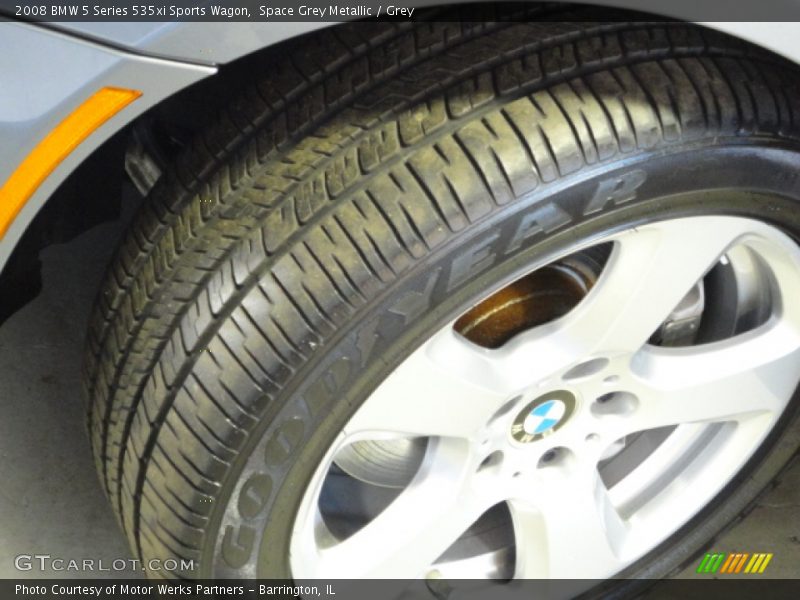 Space Grey Metallic / Grey 2008 BMW 5 Series 535xi Sports Wagon