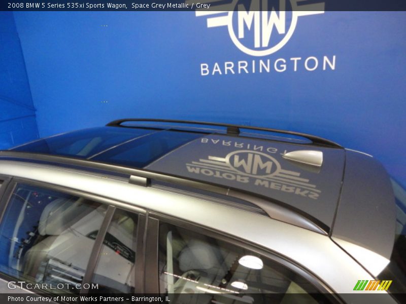 Space Grey Metallic / Grey 2008 BMW 5 Series 535xi Sports Wagon