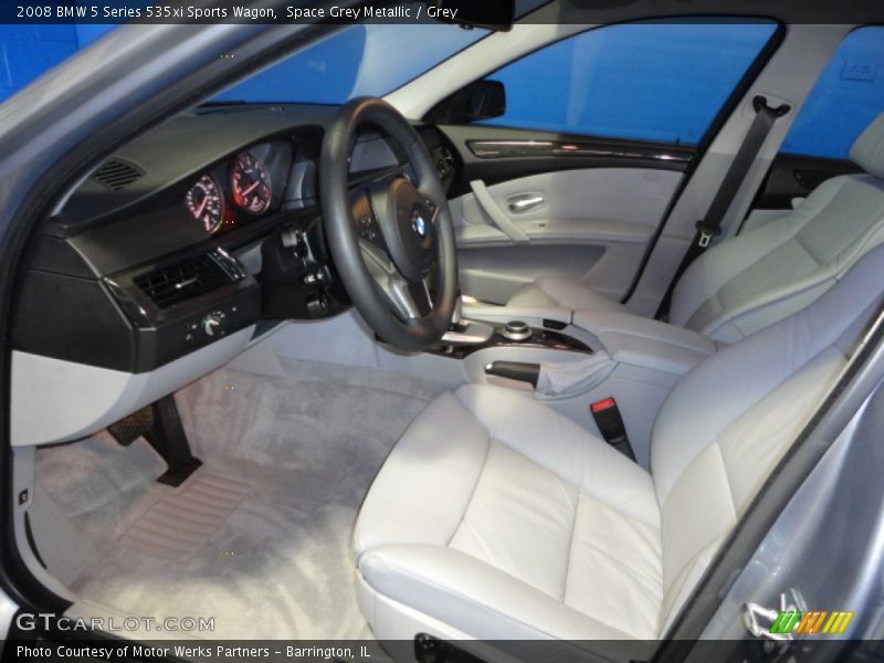 Space Grey Metallic / Grey 2008 BMW 5 Series 535xi Sports Wagon