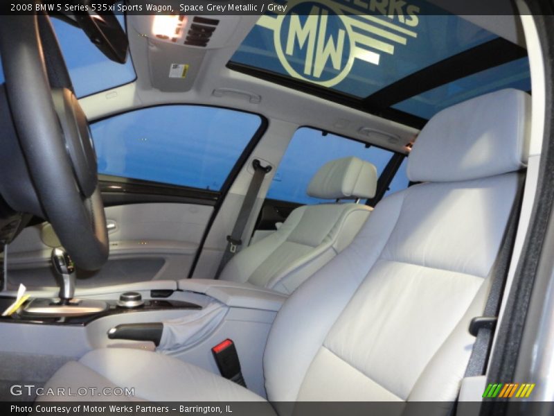 Space Grey Metallic / Grey 2008 BMW 5 Series 535xi Sports Wagon