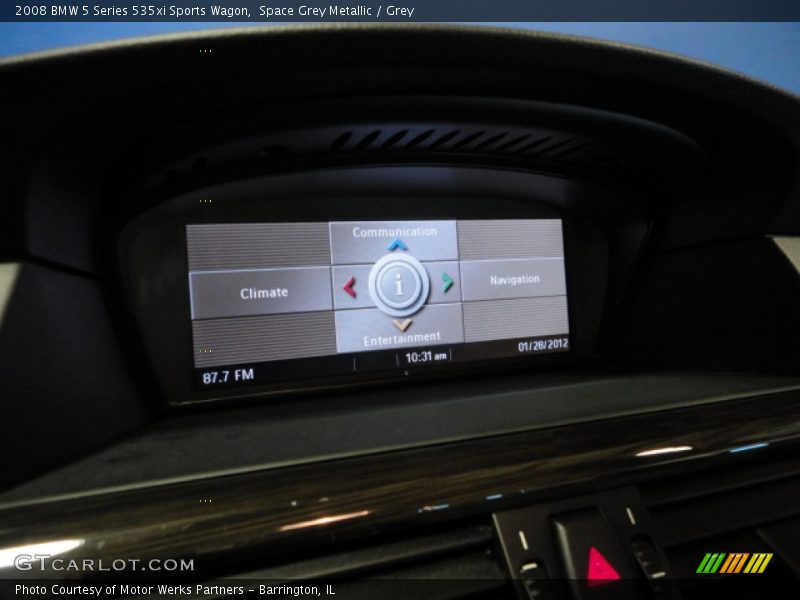 Space Grey Metallic / Grey 2008 BMW 5 Series 535xi Sports Wagon