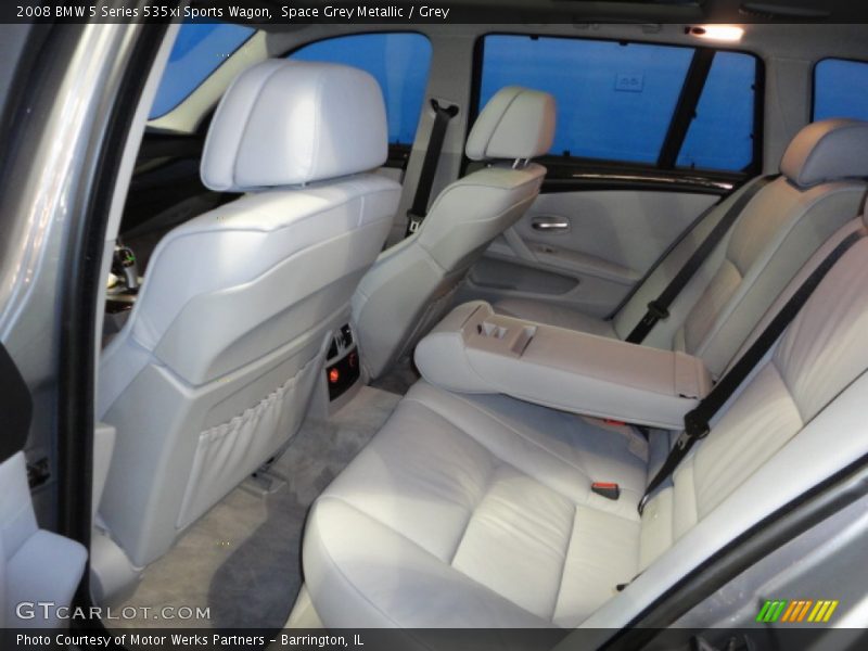 Space Grey Metallic / Grey 2008 BMW 5 Series 535xi Sports Wagon