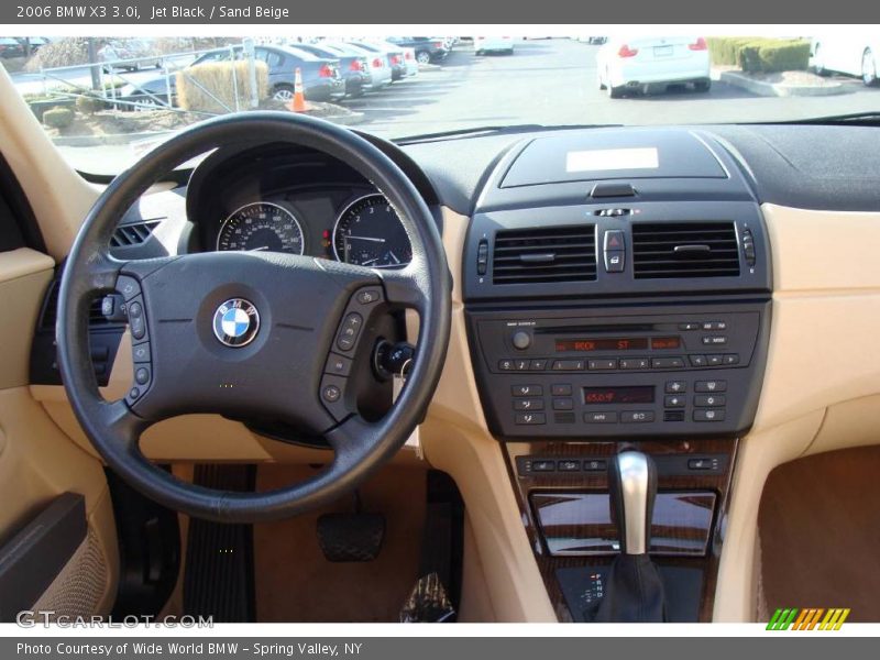 Jet Black / Sand Beige 2006 BMW X3 3.0i