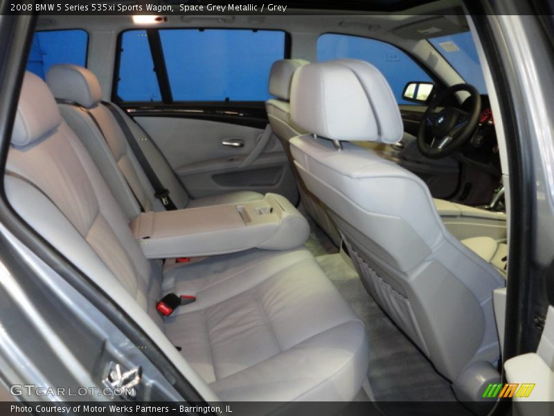 Space Grey Metallic / Grey 2008 BMW 5 Series 535xi Sports Wagon