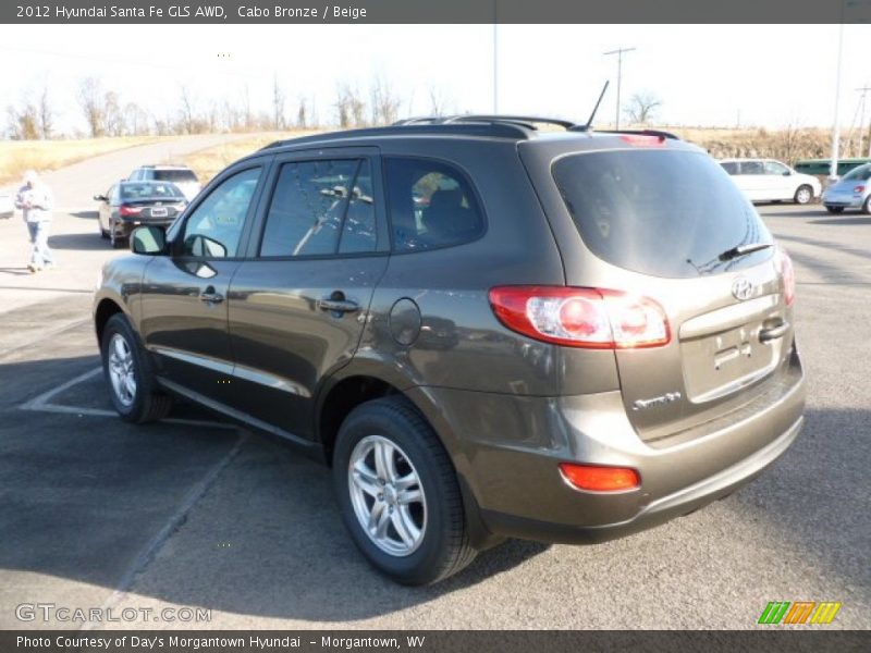 Cabo Bronze / Beige 2012 Hyundai Santa Fe GLS AWD
