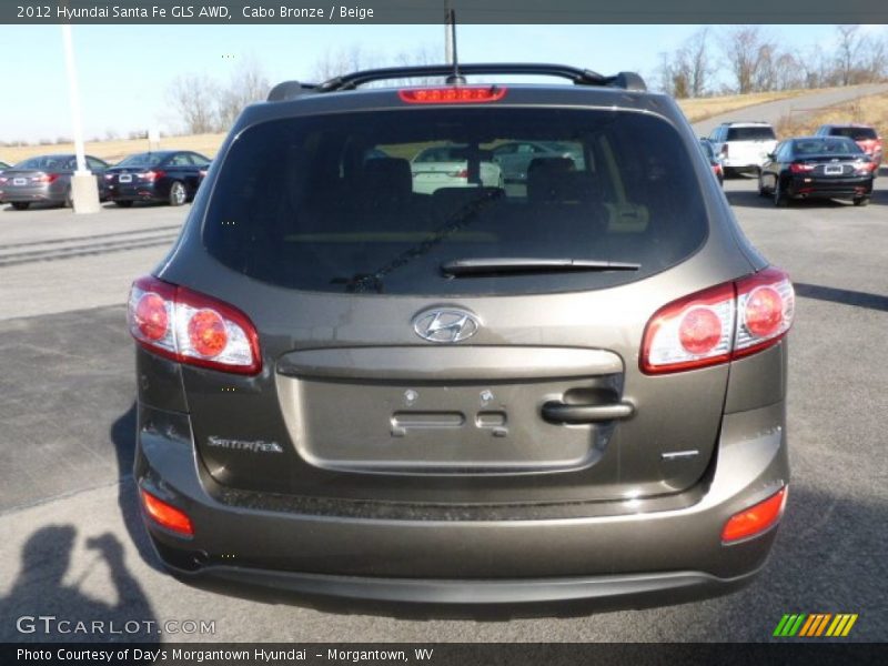 Cabo Bronze / Beige 2012 Hyundai Santa Fe GLS AWD