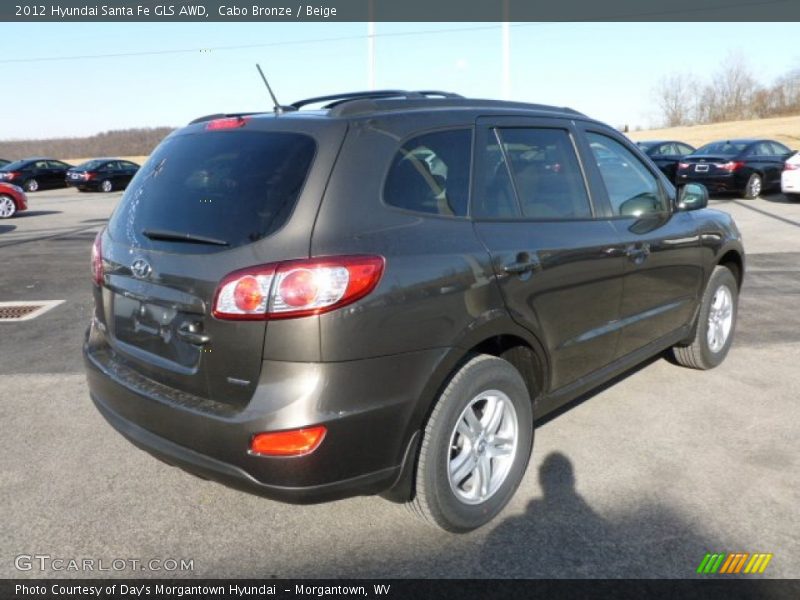 Cabo Bronze / Beige 2012 Hyundai Santa Fe GLS AWD