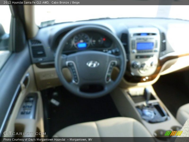 Cabo Bronze / Beige 2012 Hyundai Santa Fe GLS AWD
