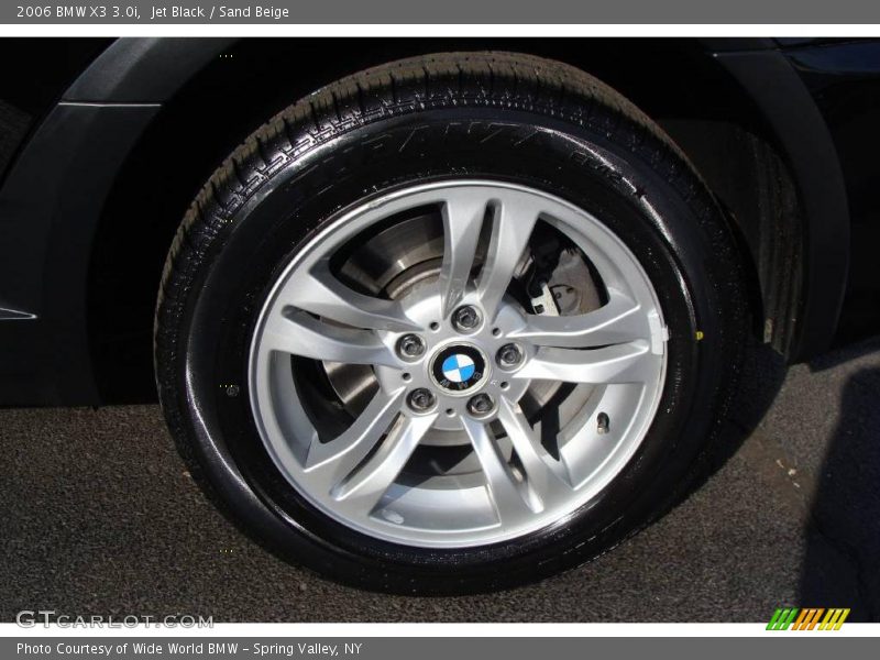 Jet Black / Sand Beige 2006 BMW X3 3.0i