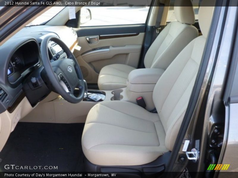 Cabo Bronze / Beige 2012 Hyundai Santa Fe GLS AWD