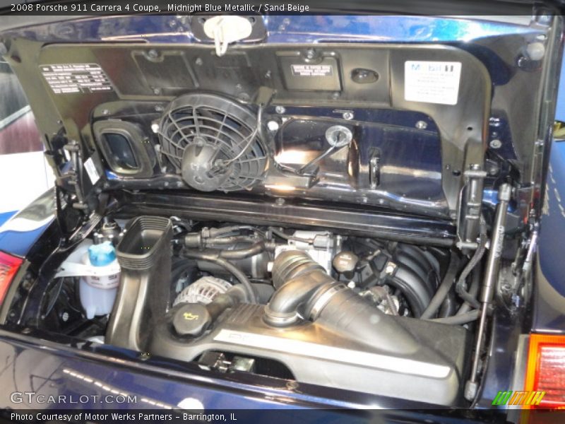 Midnight Blue Metallic / Sand Beige 2008 Porsche 911 Carrera 4 Coupe