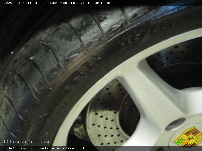 Midnight Blue Metallic / Sand Beige 2008 Porsche 911 Carrera 4 Coupe