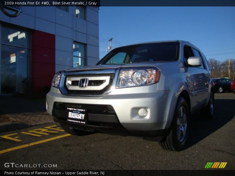 Billet Silver Metallic / Gray 2009 Honda Pilot EX 4WD