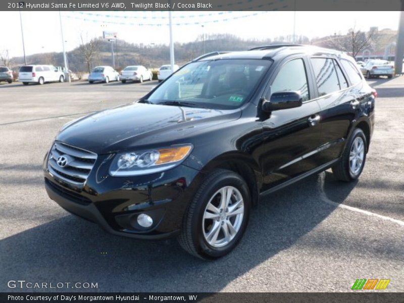 Twilight Black / Cocoa Black 2012 Hyundai Santa Fe Limited V6 AWD