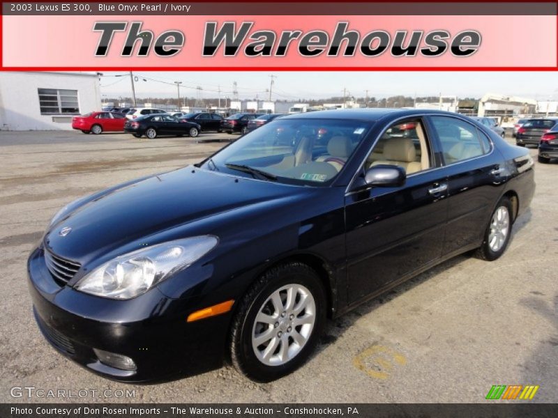 Blue Onyx Pearl / Ivory 2003 Lexus ES 300