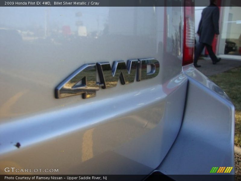 Billet Silver Metallic / Gray 2009 Honda Pilot EX 4WD