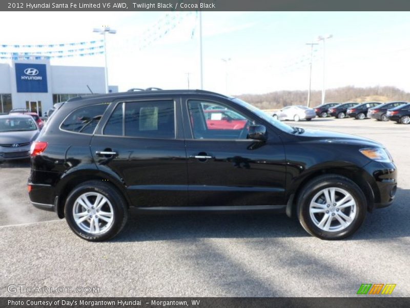 Twilight Black / Cocoa Black 2012 Hyundai Santa Fe Limited V6 AWD