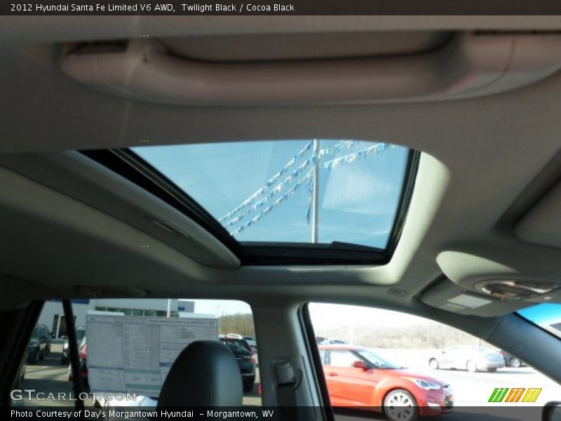 Twilight Black / Cocoa Black 2012 Hyundai Santa Fe Limited V6 AWD