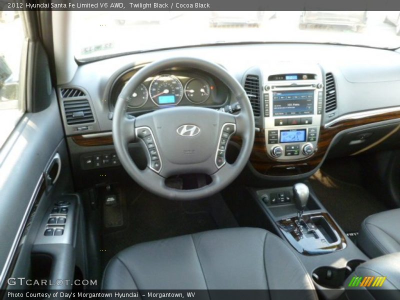 Twilight Black / Cocoa Black 2012 Hyundai Santa Fe Limited V6 AWD