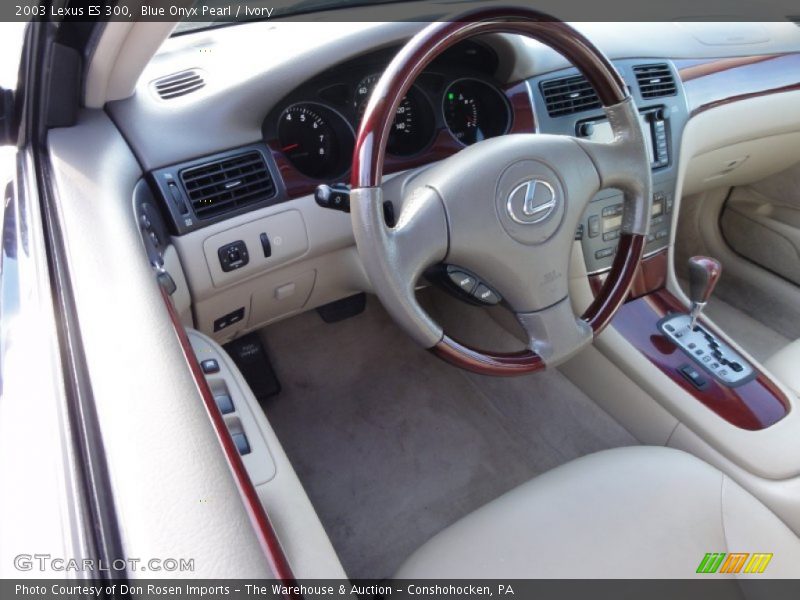 Blue Onyx Pearl / Ivory 2003 Lexus ES 300