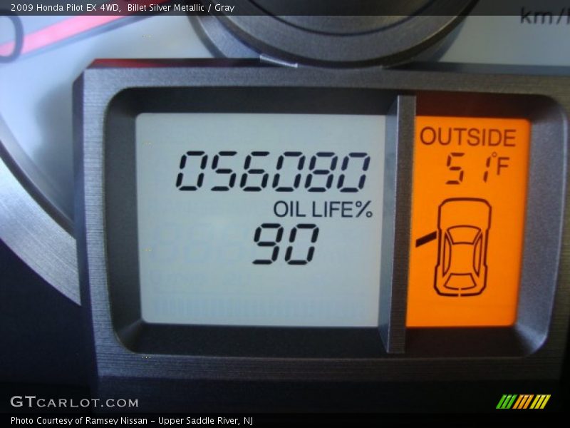 Billet Silver Metallic / Gray 2009 Honda Pilot EX 4WD