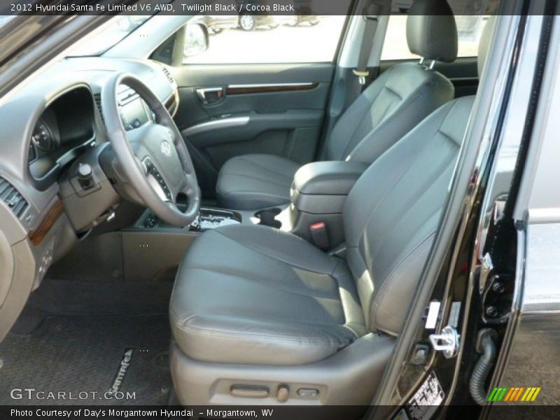 Twilight Black / Cocoa Black 2012 Hyundai Santa Fe Limited V6 AWD