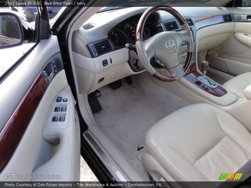 Blue Onyx Pearl / Ivory 2003 Lexus ES 300