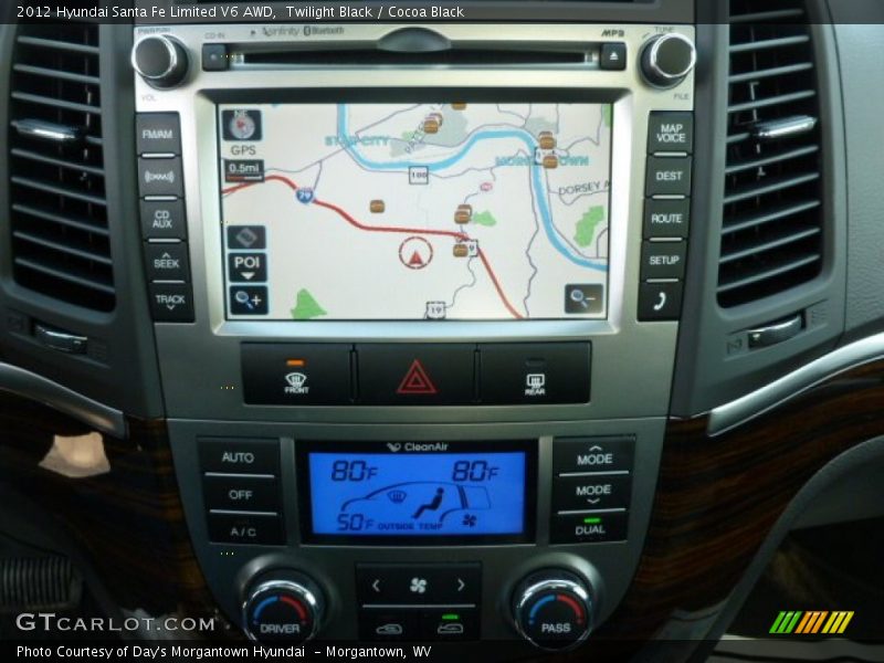 Twilight Black / Cocoa Black 2012 Hyundai Santa Fe Limited V6 AWD