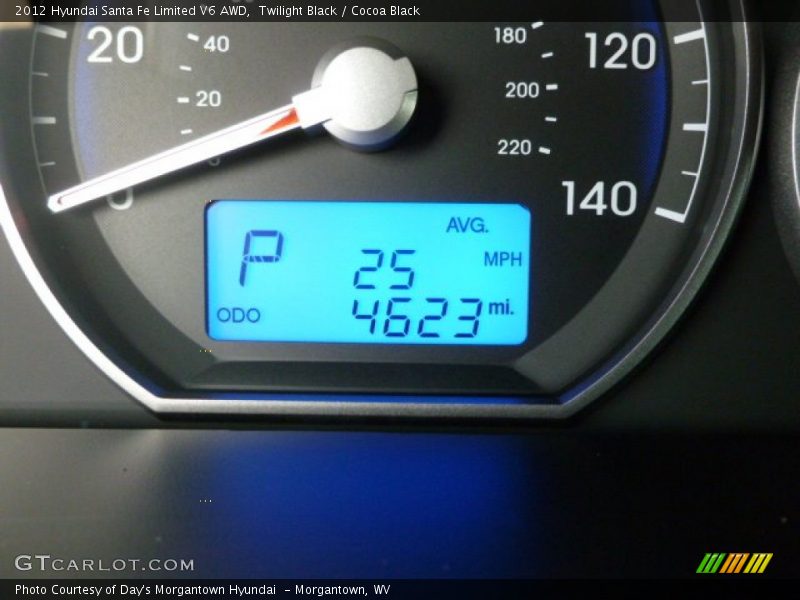 Twilight Black / Cocoa Black 2012 Hyundai Santa Fe Limited V6 AWD