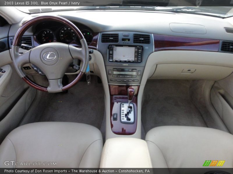 Blue Onyx Pearl / Ivory 2003 Lexus ES 300