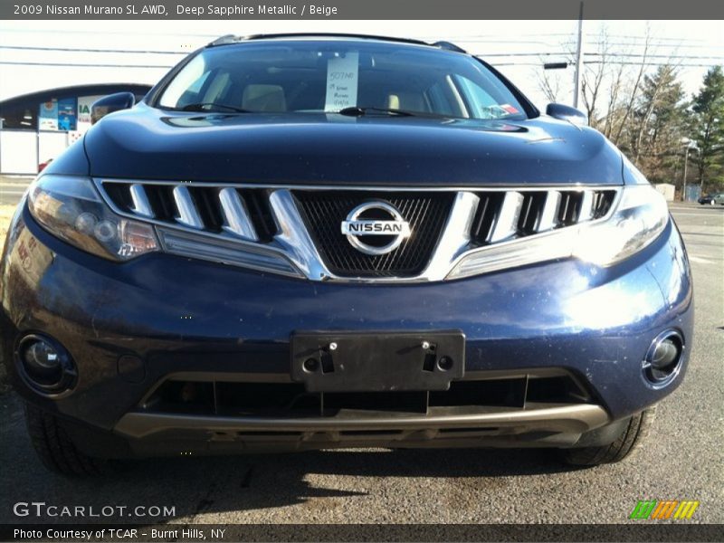 Deep Sapphire Metallic / Beige 2009 Nissan Murano SL AWD