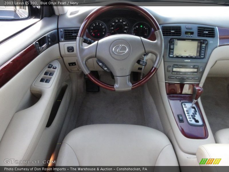 Blue Onyx Pearl / Ivory 2003 Lexus ES 300
