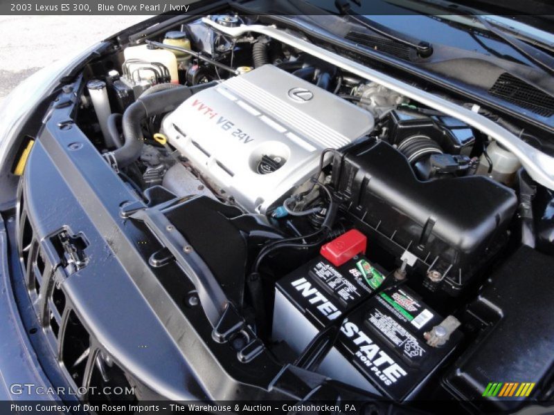 Blue Onyx Pearl / Ivory 2003 Lexus ES 300