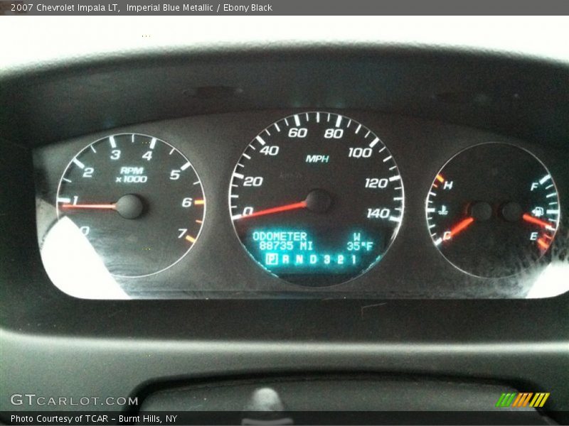 Imperial Blue Metallic / Ebony Black 2007 Chevrolet Impala LT