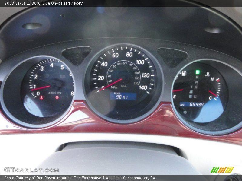 Blue Onyx Pearl / Ivory 2003 Lexus ES 300